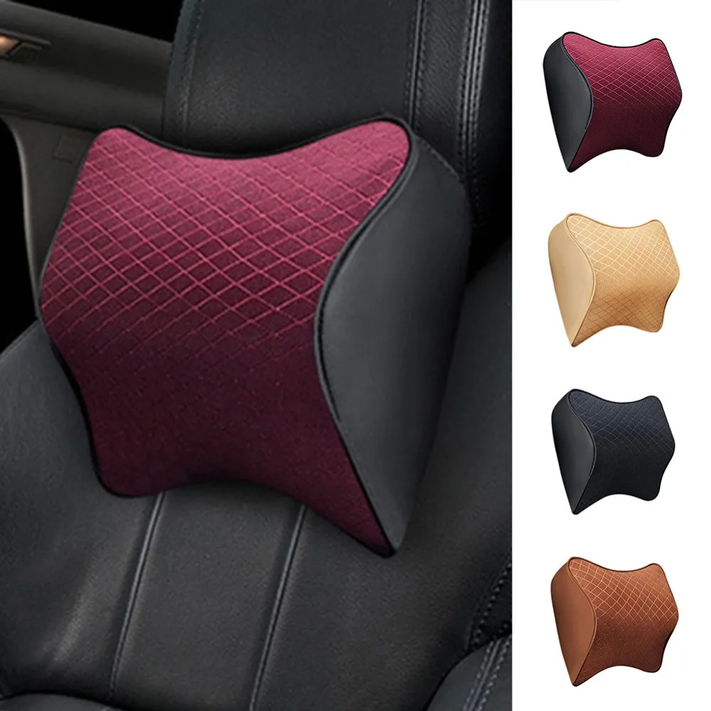 Car Memory Foam Pillow Headrest Neck Support Vehicle Auto Support