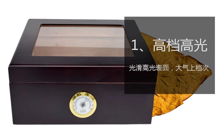 Дерево кедра с подкладкой для Хранения Сигар Humidor чехол для сигар w сигары деревянный поднос увлажнитель с гигрометром красный/черный