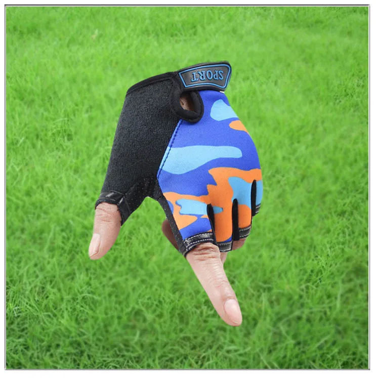 Милые детские перчатки для спорта на открытом воздухе с жесткими защитными вставками для От 4 до 12 лет с жесткими защитными вставками для