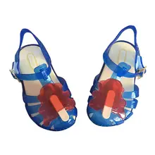 ABWE/Лидер продаж; Милые дышащие водонепроницаемые прозрачные туфли на мягкой нескользящей подошве для девочек; модная повседневная обувь для предотвращения столкновений