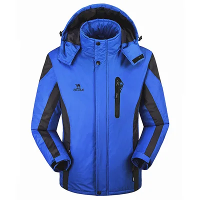 Зимняя женская и мужская куртка, теплое пальто для женщин, бархатная ветровка, женские пуховики, куртки, Chaqueta, водонепроницаемые, ветрозащитные - Цвет: men blue