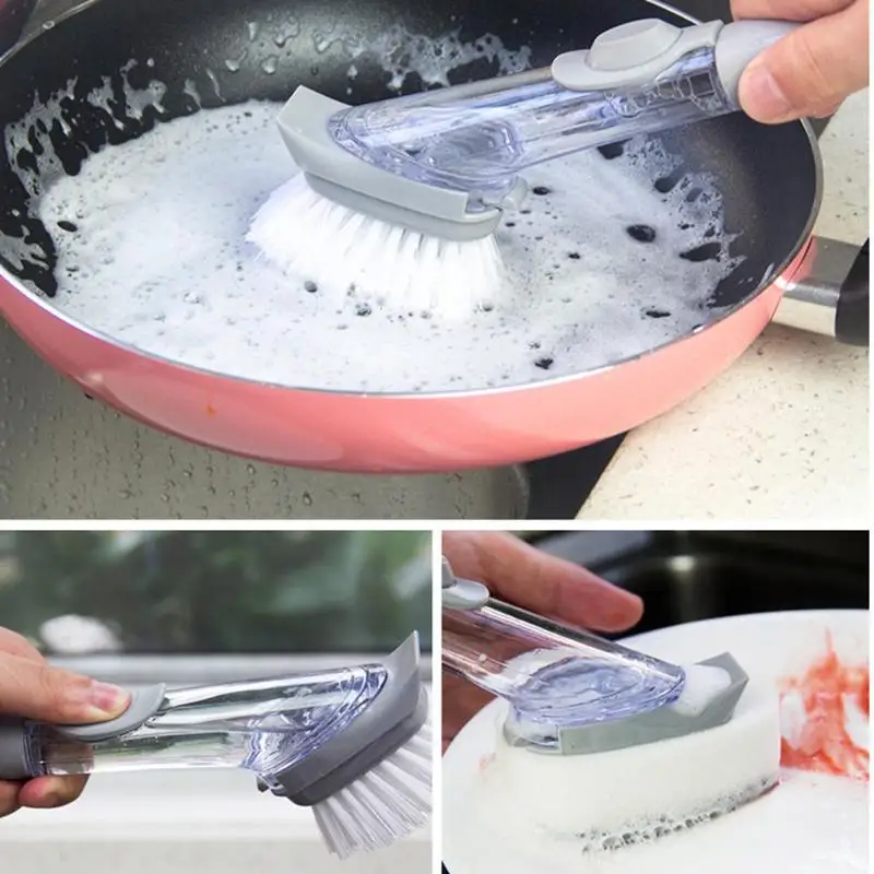 Чистящая Щетка для дозатора мыла щетка для мытья посуды Продукты Щетка для уборки сменный скребок, губка