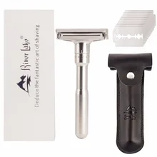 Мужчины Double Edge Регулируемый Безопасной Бритвы бритва 1-6 Файлов Легкой до Агрессивных Классический Бритвенный станок металла бритва эпилятор опасная бритва электробритва
