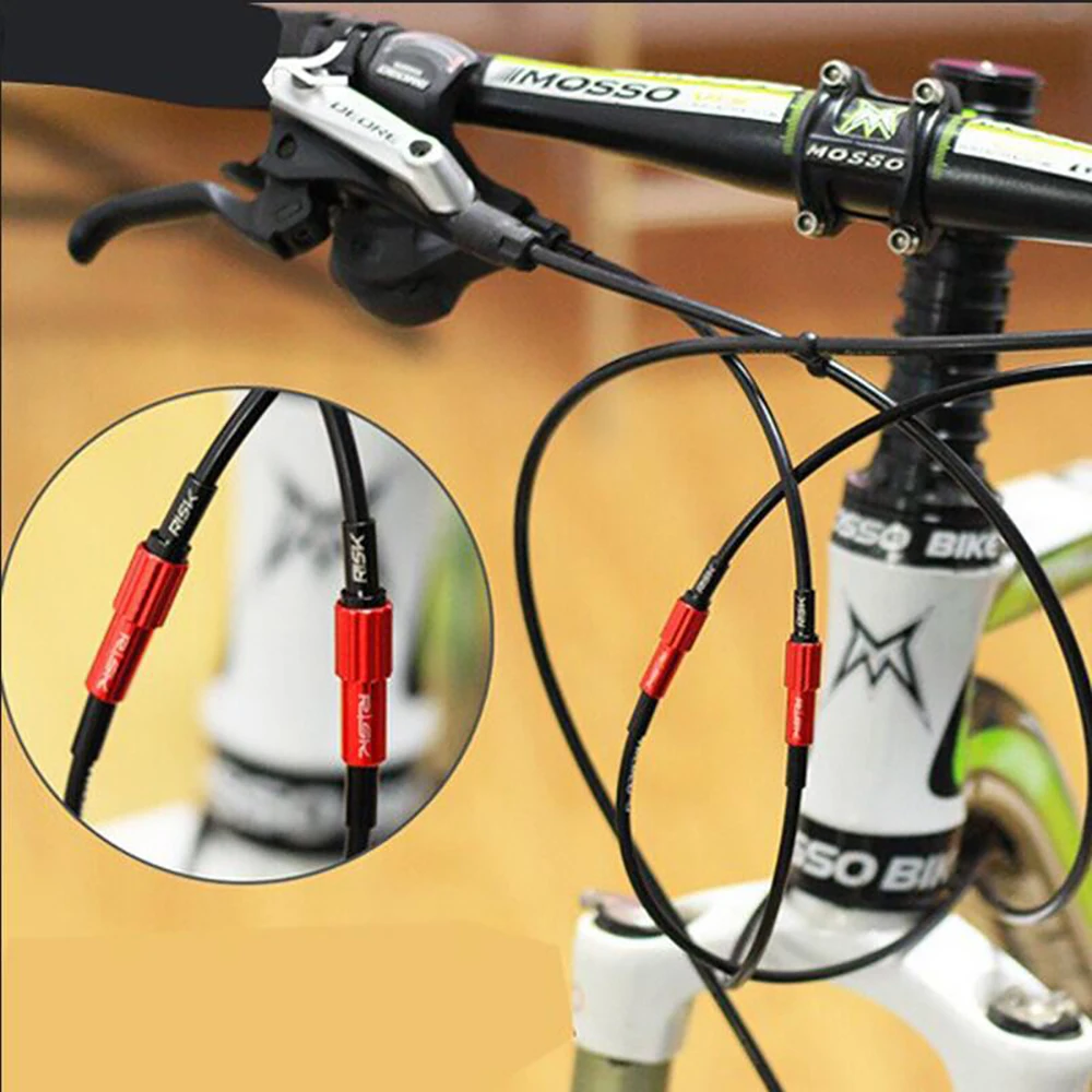 2pcs MTB Road Bike Bicycle Derailleur Regolatore Shift Cable Cap