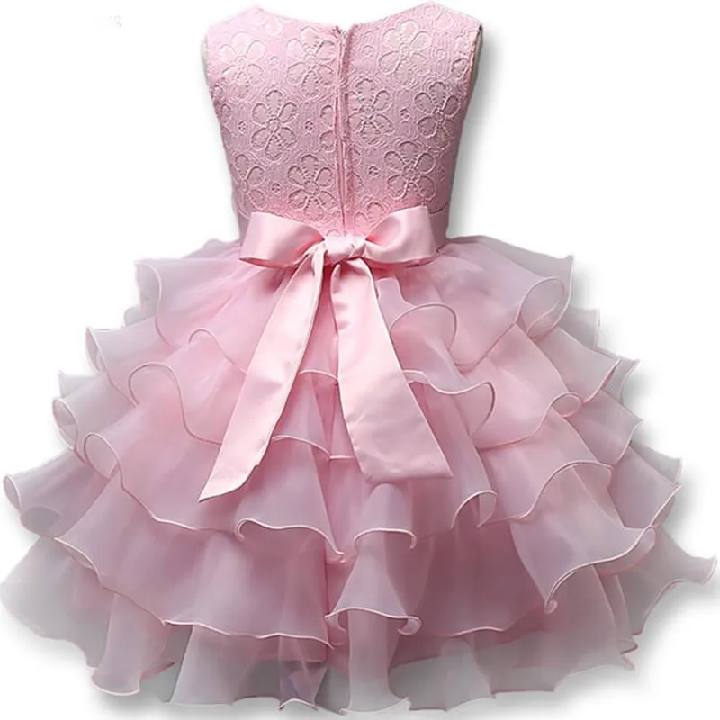 Best Selling A-Line Flower Girl Dresses Beading Lace Girls Pageant Dresses 2019 Girl Communion Dress Ruffles Kids Formal Wear (12)