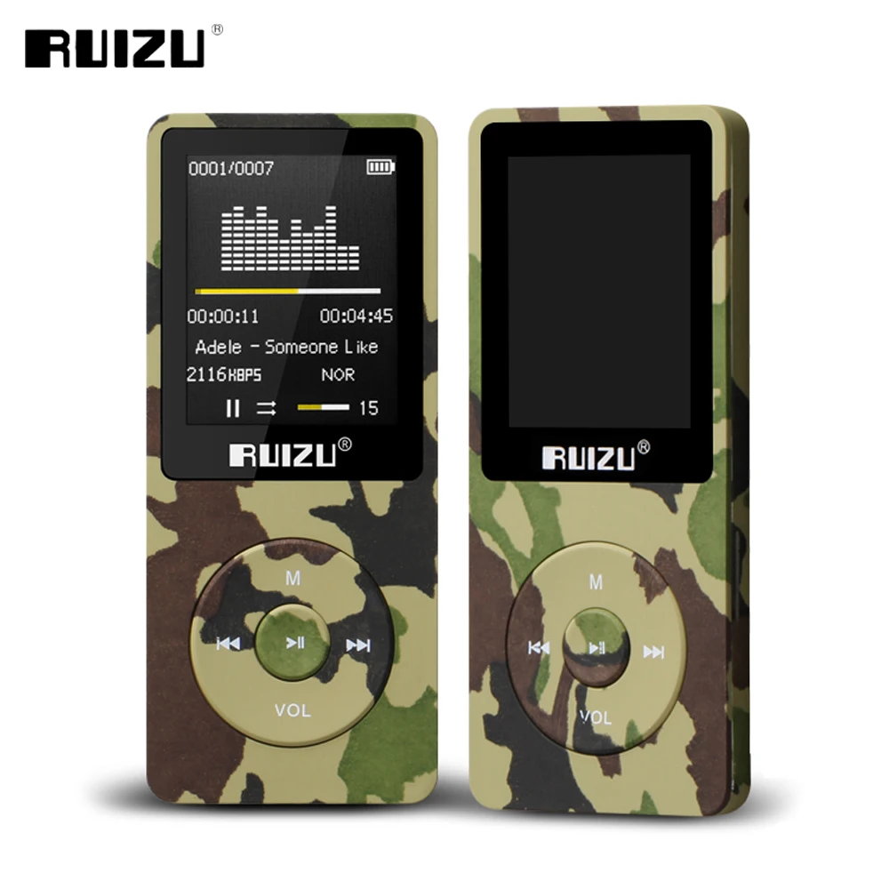 

100% original English version Ultrathin MP3 Player with 8GB storage and 1.8 Inch Screen can play 80h, Original RUIZU X02