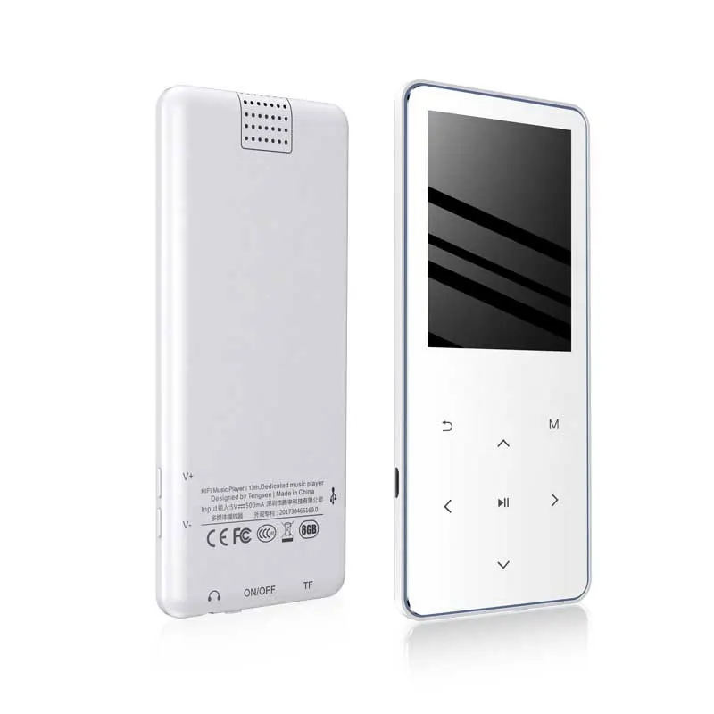 Hot Bluetooth touch screen MP3 player Bulit-in 16GB and Speaker HIFI Lossess Portable Slim MP3 player with fm suite for running