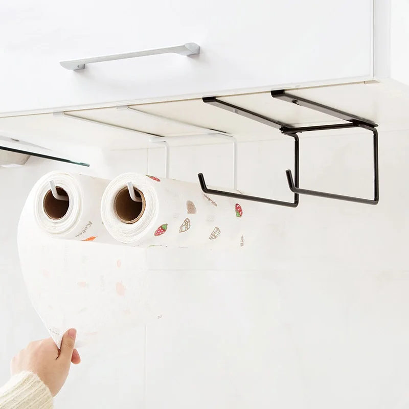 paper towel racks free of holes toilet paper shelves kitchen