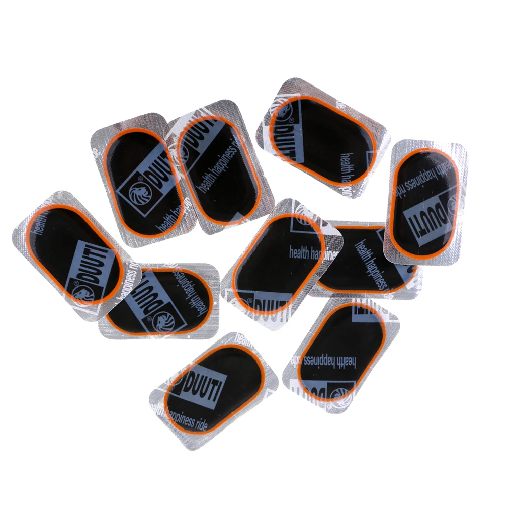 Lot 10 Pieces Oval Patches Bicycle Bike Cycling Tire Glueless Patch Fast Repair Tools rustines Auto Motor Replacement Parts