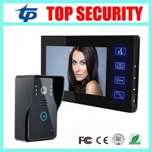 Good quality 7 inch color video door phone system IR night version 700TVL touch keypad video door bell door intercom system