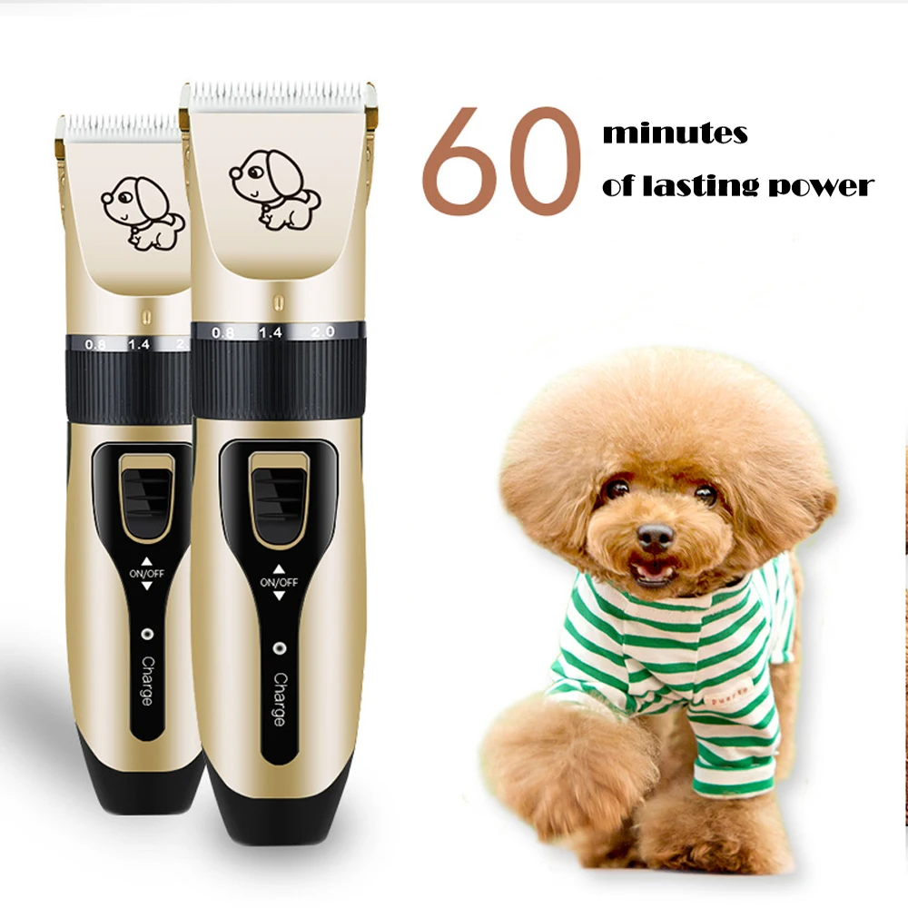  Electrical Dog Hair Trimmer Pet Trimmer Haircut Machine Rechargeable Low-noise Cat Clipper kit Pet 