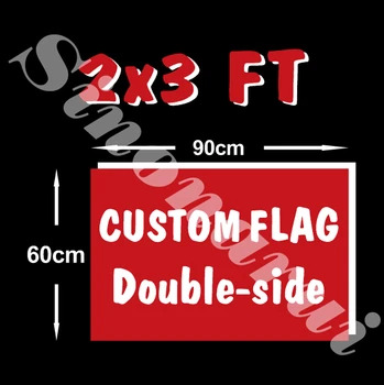 

Custom flag 60*90 cm Double Side Polyester Flag all logo all color royal flag With White Sleeve Metal Gromets