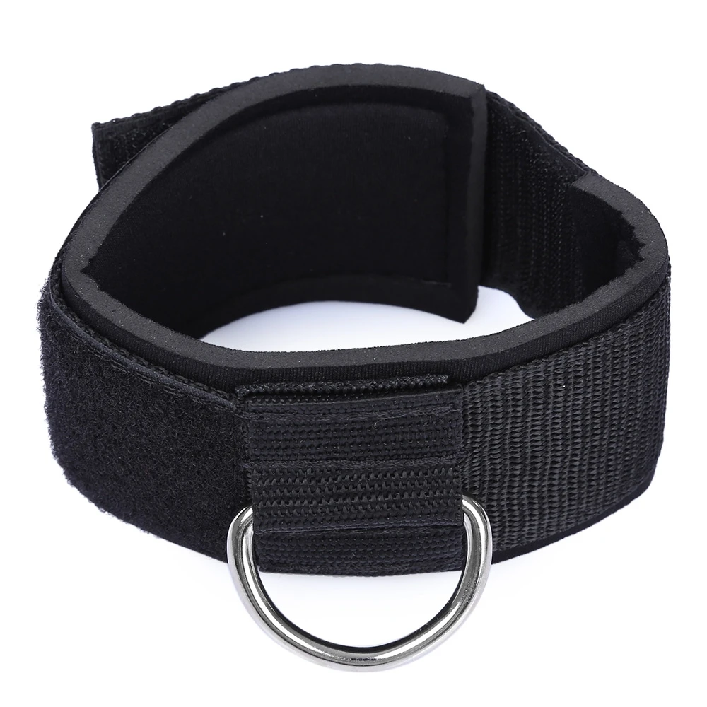 Adjustable D ring Ankle Strap Fitness Leg Strength Training Cotton D