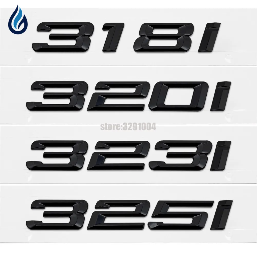 BMW E30 E36 E46 E90 F30 Rear Trunk Lid Emblem Badge Carbon Fiber Letters 320d