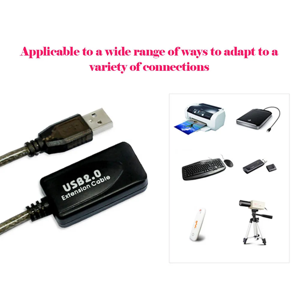 Vovotrade 10 м USB 2 0 Активный ретранслятор Мужской и Женский Удлинительный кабель