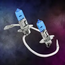 2 шт. H3 Ксеноновые галогенные автомобильные супер белый светильник лампы 100 Вт головной светильник 12 В DC