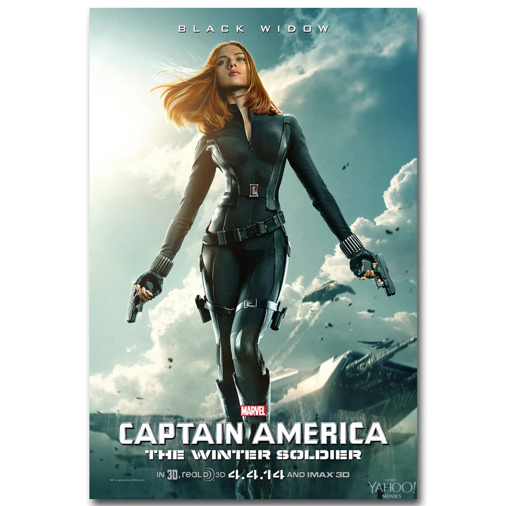 Постер из шелковой ткани Captain America 2 постер с принтом зимнего солдата 13x20 24x36 дюймов