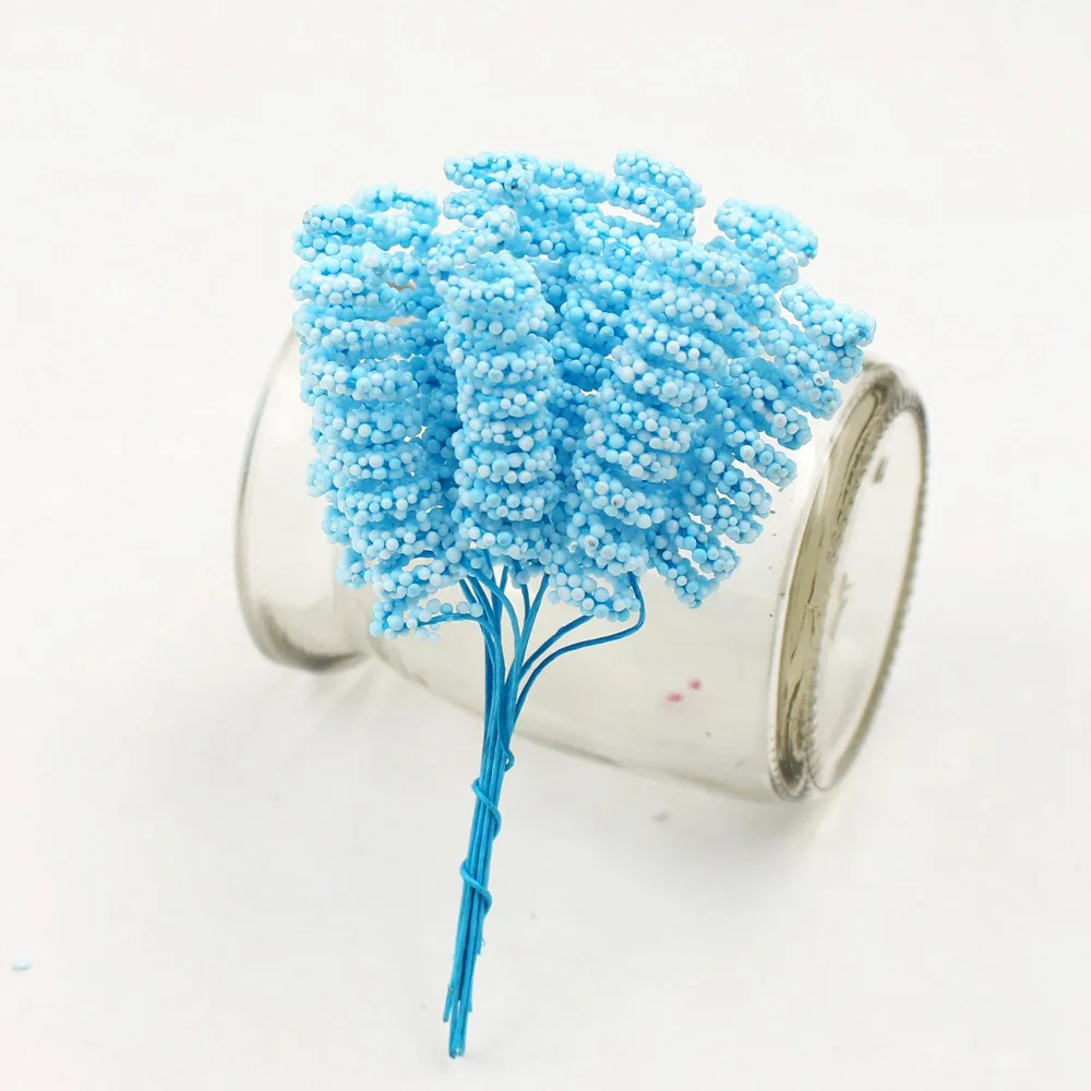 24 шт./лот, пенопластовые кудрявые искусственные тычинки, букет цветов ...