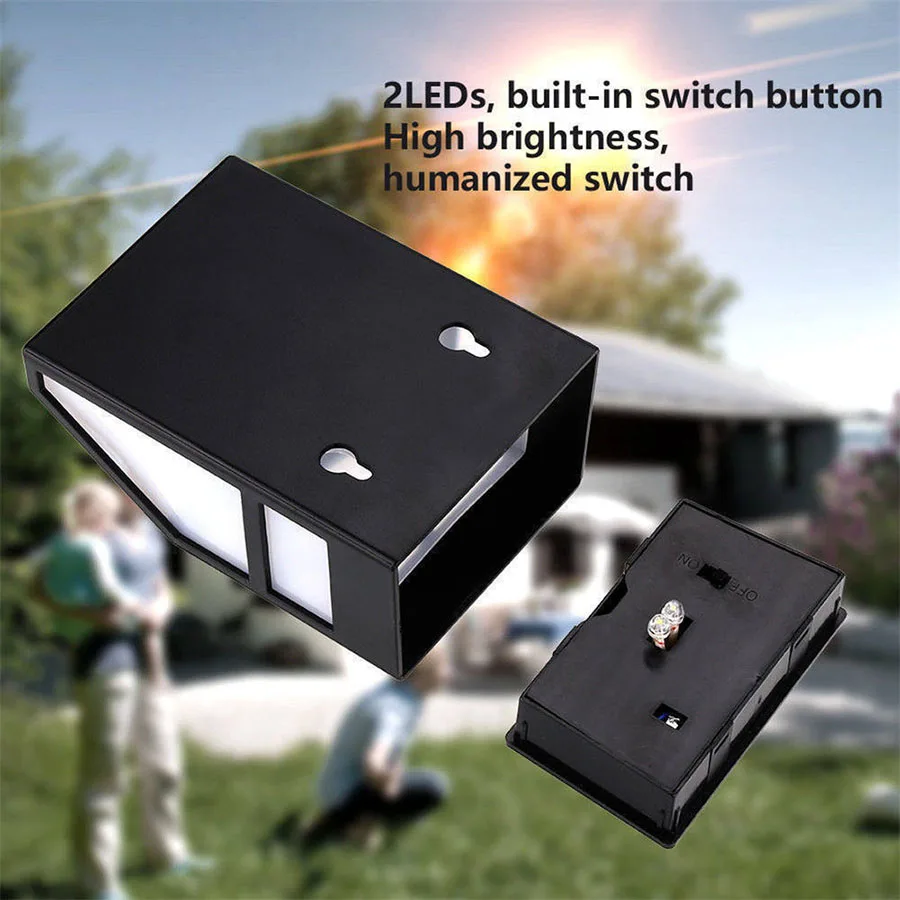 LED Solar Power Garden Wall Light Retro Solar Outdoor Lamp Waterproof Yard Path Street Landscape Decor Lighting Auto Turn On Off (5)