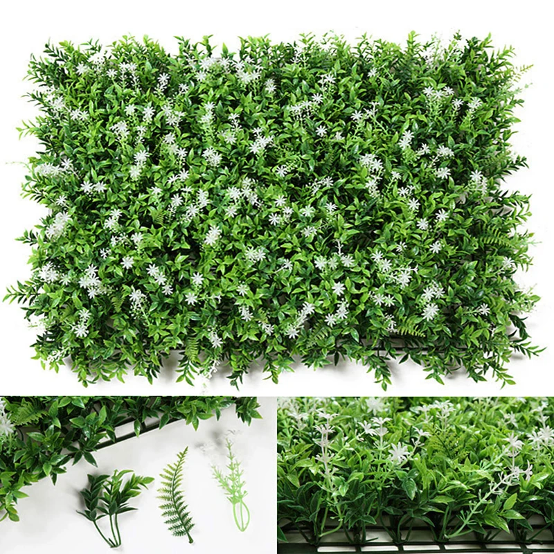 40*60 см поддельные искусственные зеленые стены вертикальные дома сад экран растения хедж плюща