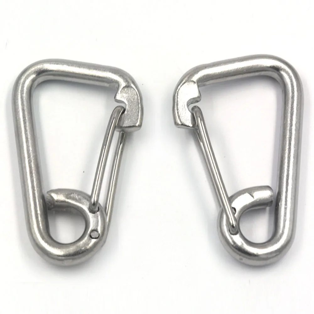 M8x80MM Carabiner Snap Hook Link Spring Clasps 304Stainless Steel