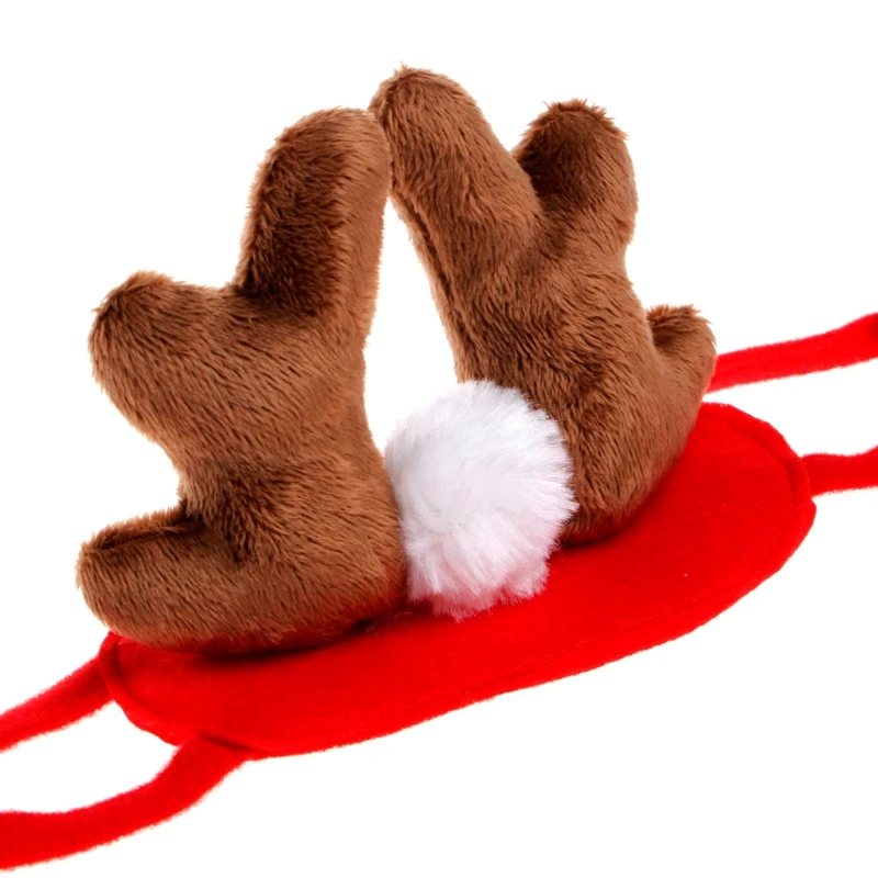 Pet Dog Puppy Cat For Puppy Teddy Animal Shapeshift Christmas Reindeer Costume Puppy Xmas Hat Decor