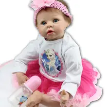 55 см Детские куклы-Реборн, игрушки принцессы для девочек и мальчиков, силиконовые куклы, подарки на Рождество, день рождения, год, детские игрушки, партнеры по росту