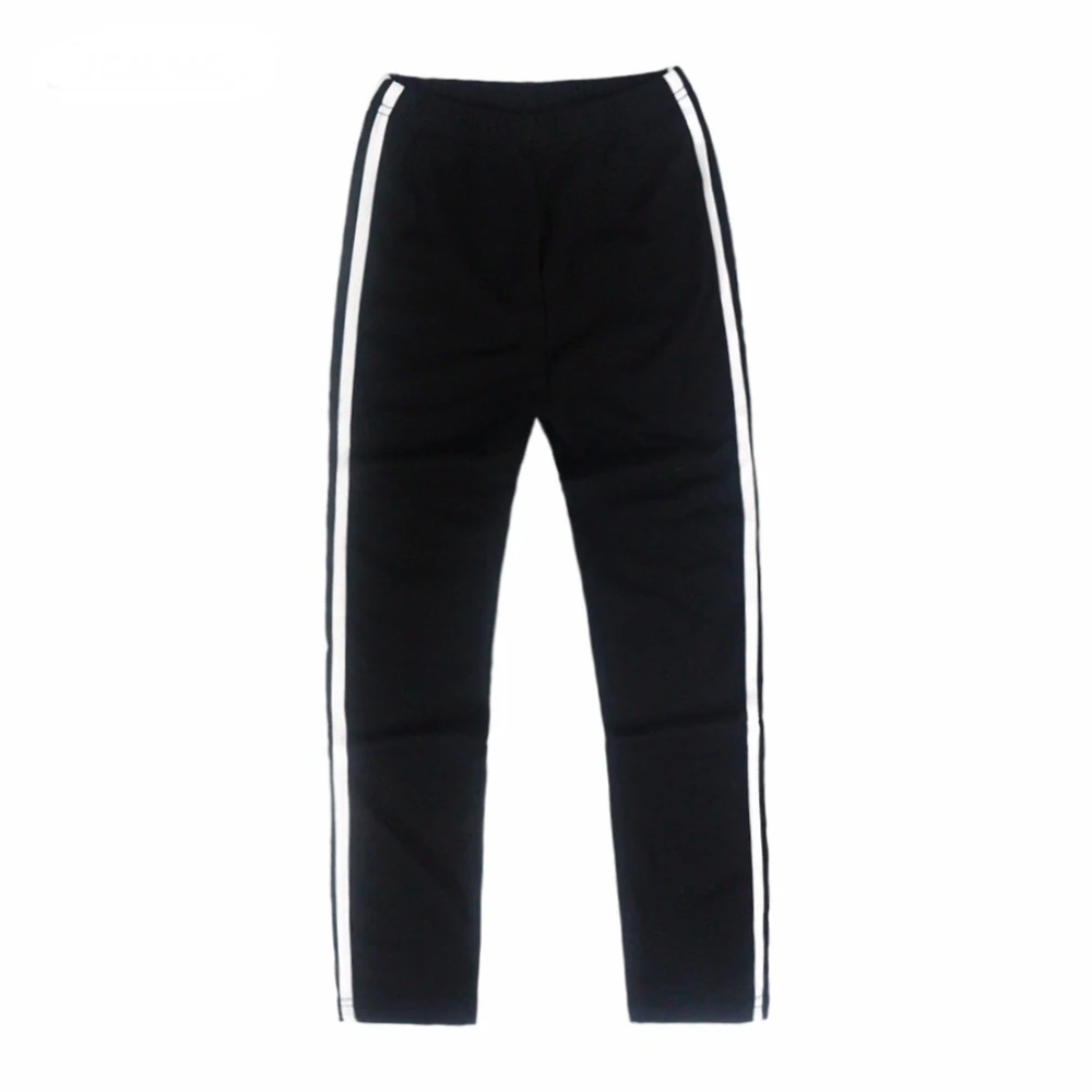 

Girls Pants Autumn 2018 New Fashion Brand Girls Leggings Striped Design Skinny Boys Cotton Trousers Kids Leggings Children 3-8Y