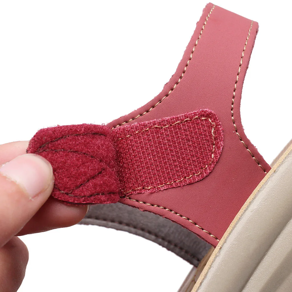 Sandals Women Ladies Summer Fashion Leather Sandals Wedges Comfort Big Size Summer Shoes Women Beach Sandal zapatos de mujer