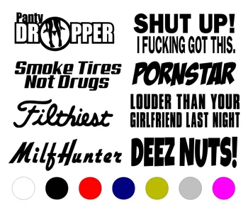 

For 1Set JDM STICKER 8 PACK DECAL VINYL CAR LOT TUNER EURO FUNNY BOOST LOW Car Styling
