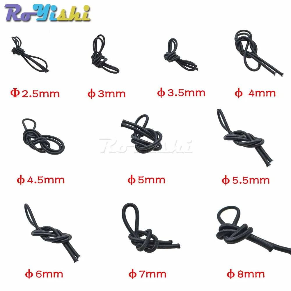 

Strong Elastic Rope Cord Bungee Shock Cord Stretch String for DIY Jewelry Making Outdoor Project Tents Kayak Boat Bag Luggage