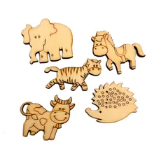 50 шт. деревянные украшения в виде животных, МДФ, деревянные вырезы с плоским основанием, Скрапбукинг для изготовления открыток, сделай сам, художественное свадебное украшение