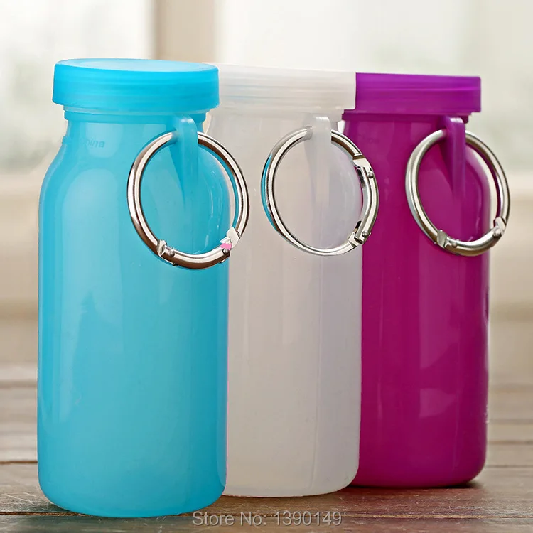 Outdoor Candy color collapsible plastic cup water bag bubi