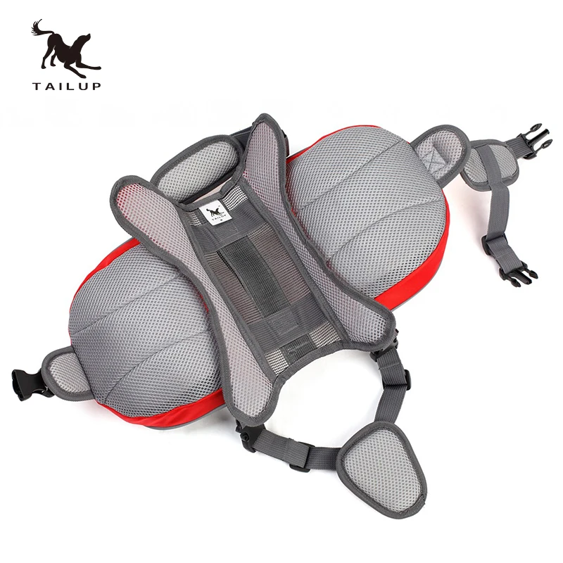 Pet Backpack TAILUP luxury Pet Outdoor Backpack Large Dog Adjustable Saddle Bag Harness Carrier For Traveling Hiking Camping
