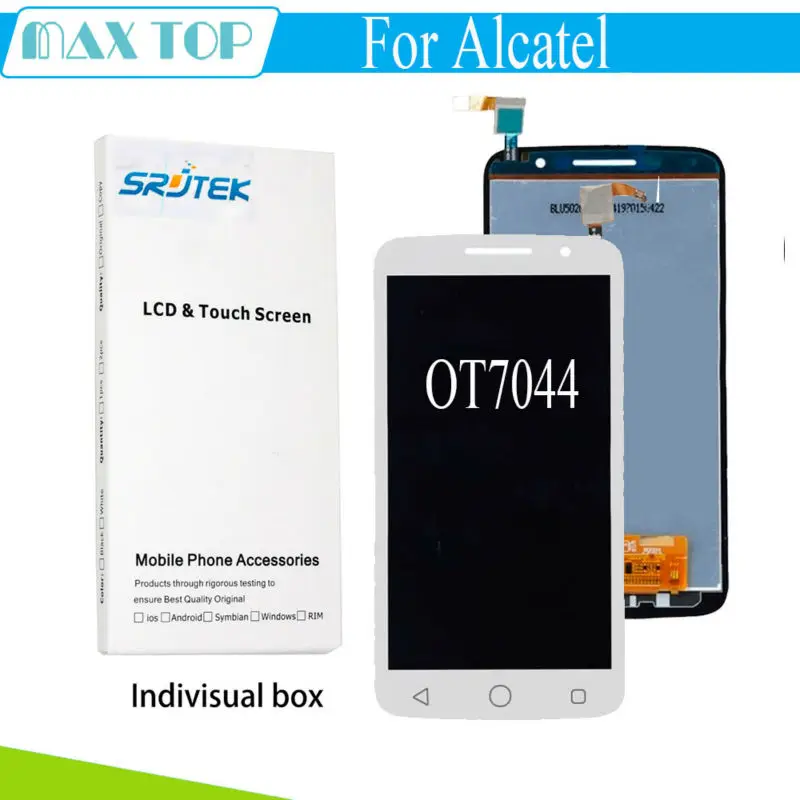For Alcatel One Touch Pop 2 Premium 7044 7044Y 7044K 7044A 7044x LCD Display Touch Screen