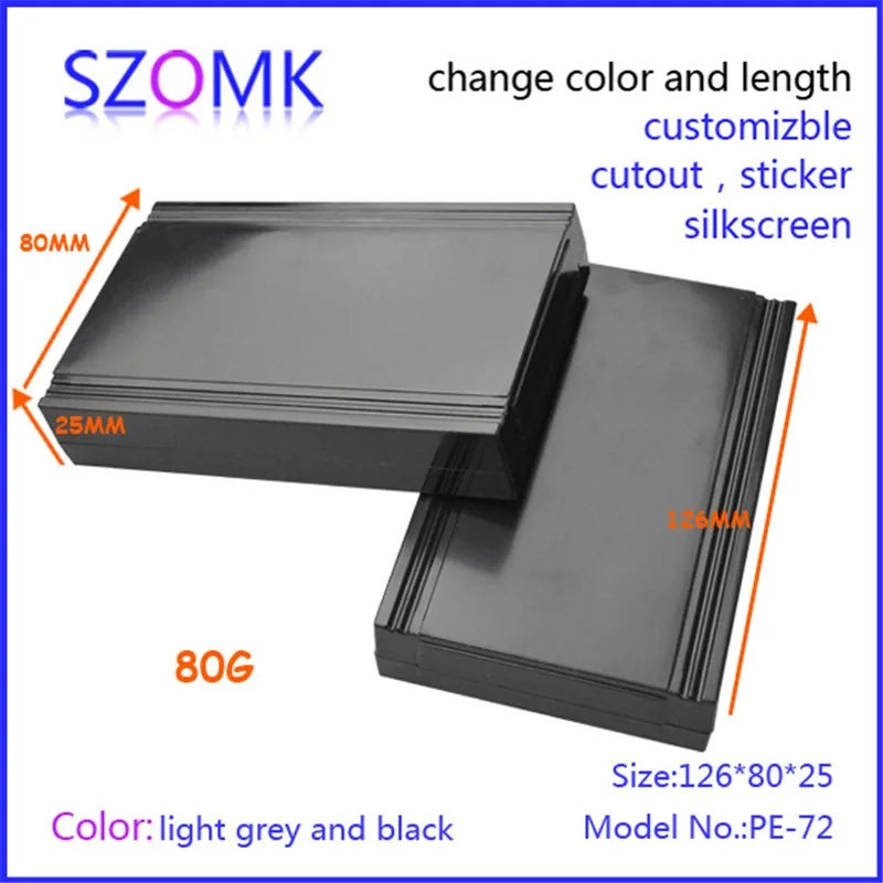 plastic enclosure for electronics control box szomk diy enclosure junction box plastic housing small abs instrument enclosure distribution box black plastic box for electronics project (5)
