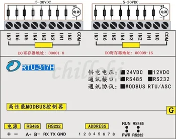 

Transistor switch quantity isolated output digital quantity input module MODBUS RTU RS485 communication protocol