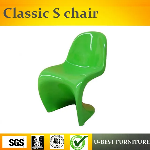 Best Price U-BEST Modern design S shape Plastic living room chairs,Replica Verner dining living room cafe fiberglass armless S Shape chair Best Price U-BEST Modern design S shape Plastic living room chairs,Replica Verner dining living room cafe fiberglass armless S Shape chair