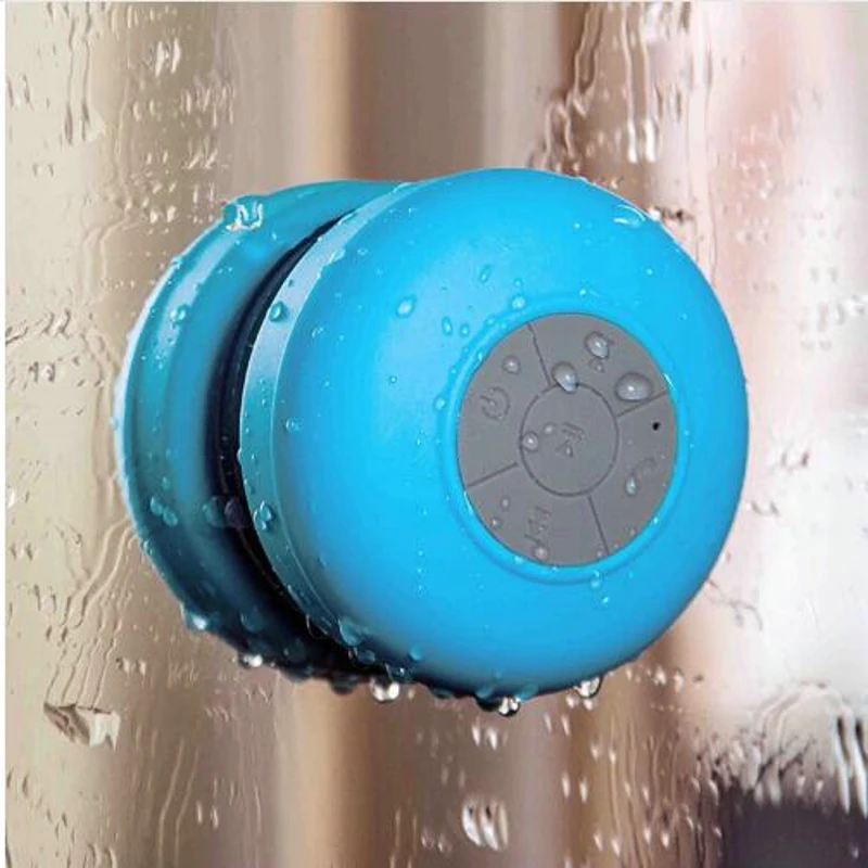 

Mini Portable Subwoofer Shower Wireless Waterproof Bluetooth Speaker Handsfree Receive Call Music Suction Mic For phone BTS06