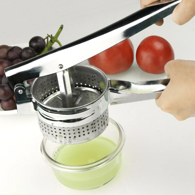 Stainless Steel Manual Juicer Potato Masher Ricer Fruit Juice Presser