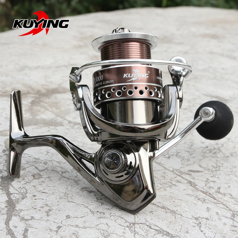 

KUYING XD 13+1 Bearings Spinning Fishing Reel Pre-loading Fish Wheel Coil Vessel Metal Spool Long Distance Throwing