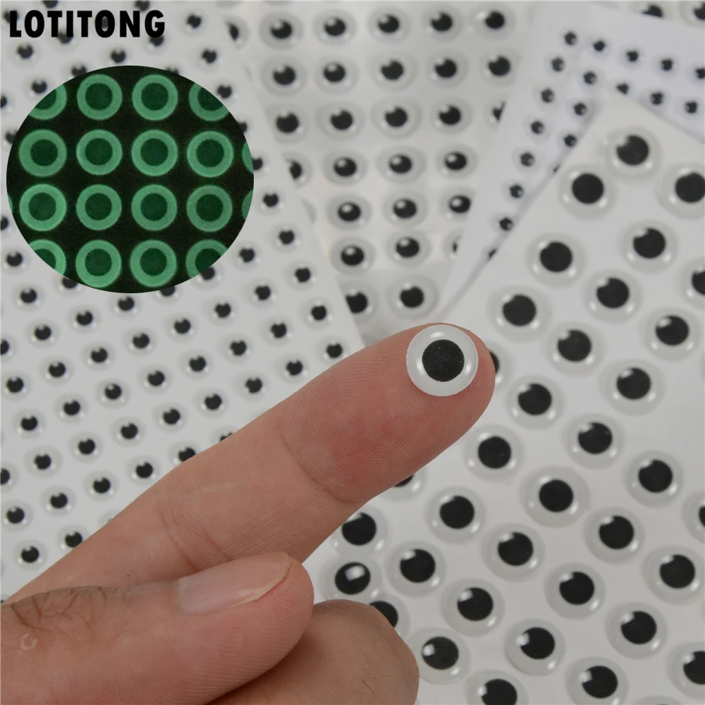 Buy 500pcs/lot 4mm 5mm 7mm 9mm 3D Luminous Fishing