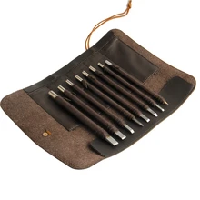 Резной нож ручной работы, набор резных каменных ножей, Мультитул, лезвие из вольфрамовой стали, кожаная ручка, долото, инструменты для рукоделия, инструмент для резьбы