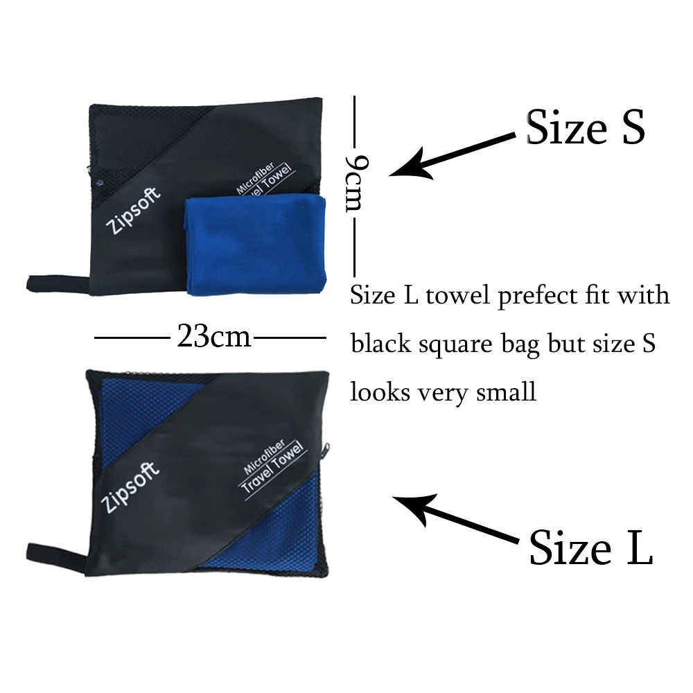 Zipsoft Beach towels for Adult Microfiber Nes Year gift Quick drying Travel Sports towel Blanket Bath Swimming Pool Camping 2018