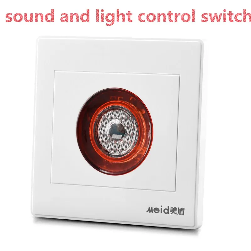 Hot Worldwide 86 type Intelligent Auto On Off Light Sound Voice Sensor