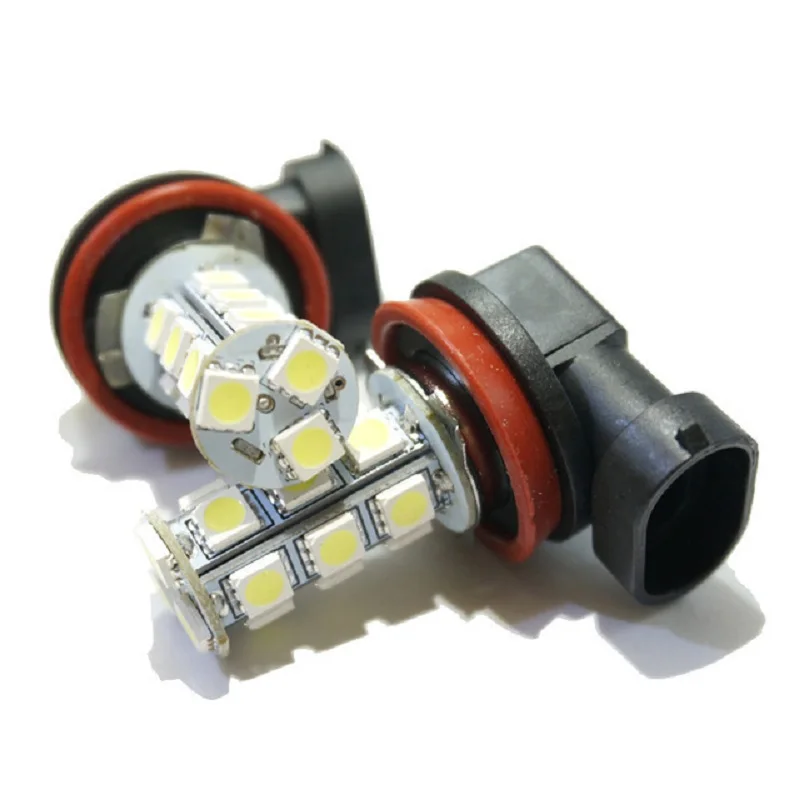 Автомобильный головной светильник светодиодный 5050 18 SMD H11 H8 лампа для стайлинга