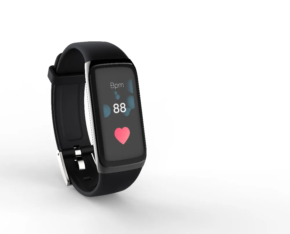 AMY Two-piece Young People Multi-Function Continuous Test Heart Rate Calorie Fashion Smart Watch Support Android and Apple