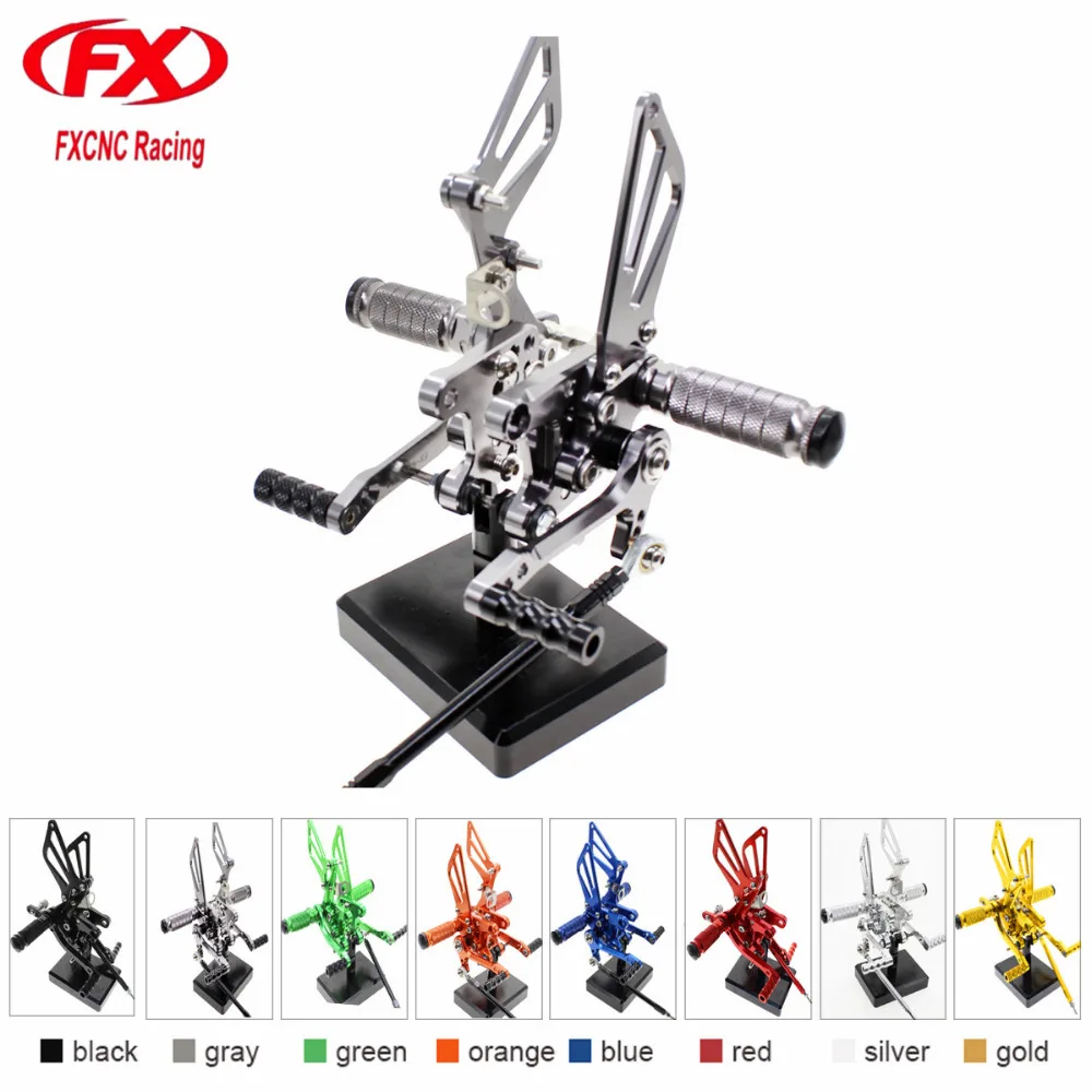 

CNC Aluminum Adjustable Motorcycle Rearsets Rear Set Foot Pegs Pedal Footrest For SUZUKI SV650 SV650S SV1000 S GSXR600 GSXR1000