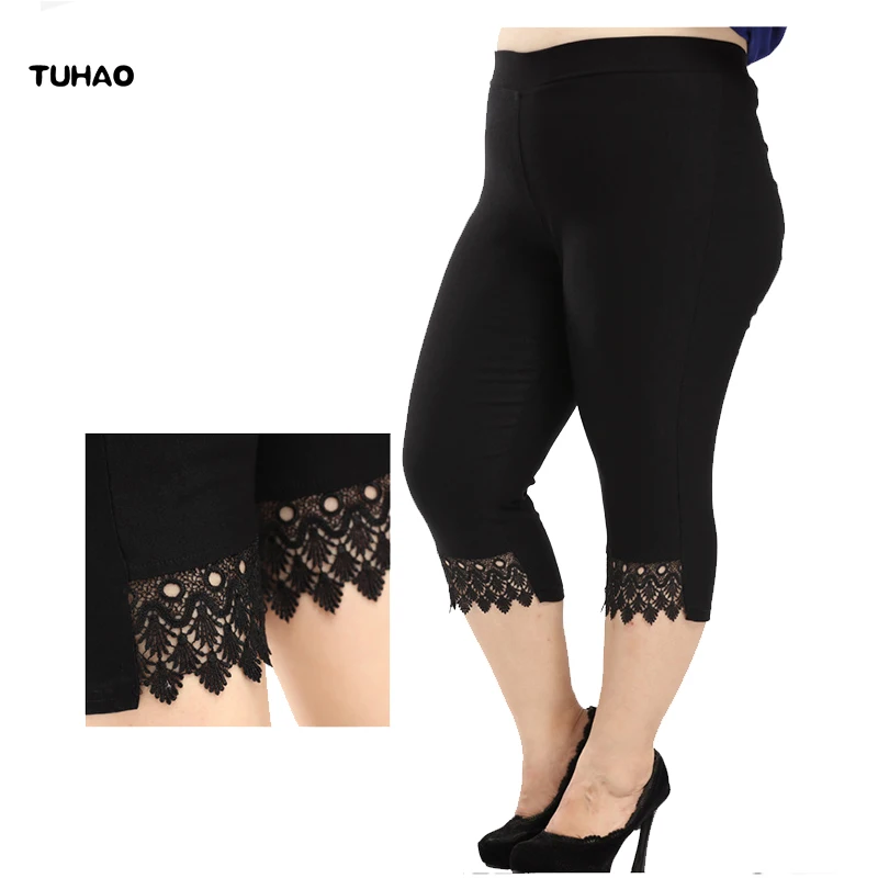 

TUHAO large sizes of women's clothing Summer Women's Pants 2018 Casual Straight Calf Length Pant Women Plus Size 8XL 10XL YB07