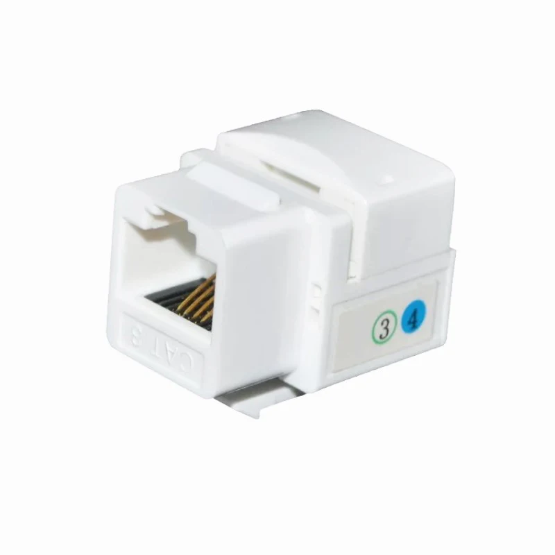

RJ11 CAT3 Telephone Keystone Jack Cable Adapter 6P4C Female Modular For Telephone Network Cables